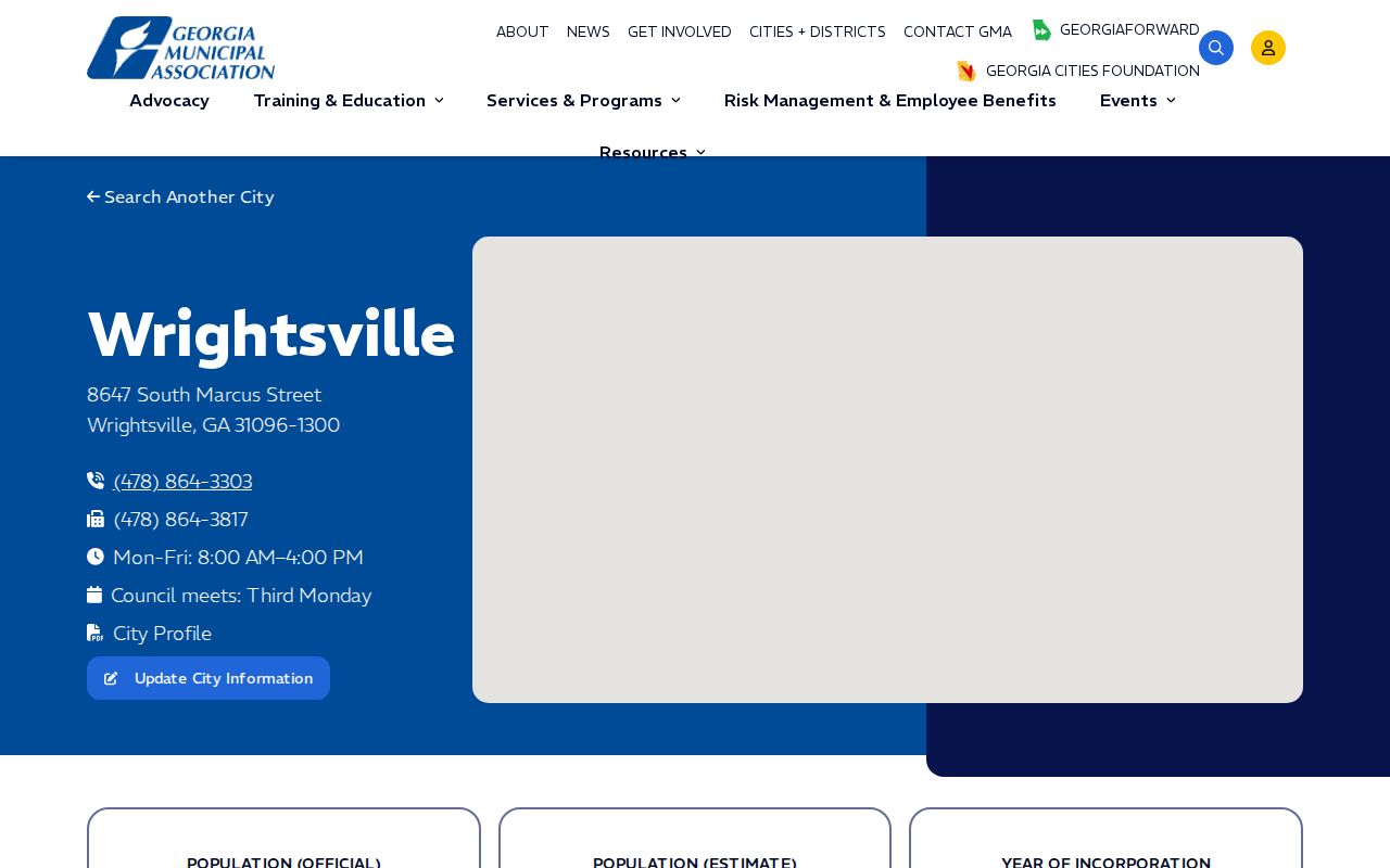 Johnson County Wrightsville municipal profile for arrest-record research